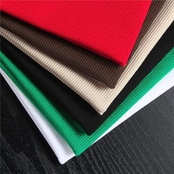 Womens Ribbed Long Sleeve Scoop Neck Top Slim Fit Knit Stretchy Basic Shirt - Picture 5 of 7